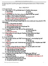 Ngân hàng câu hỏi trắc nghiệm Lịch sử Lớp 11